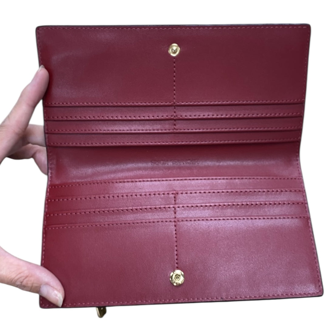 Wallet Designer By Michael Kors In Red, Size:Medium