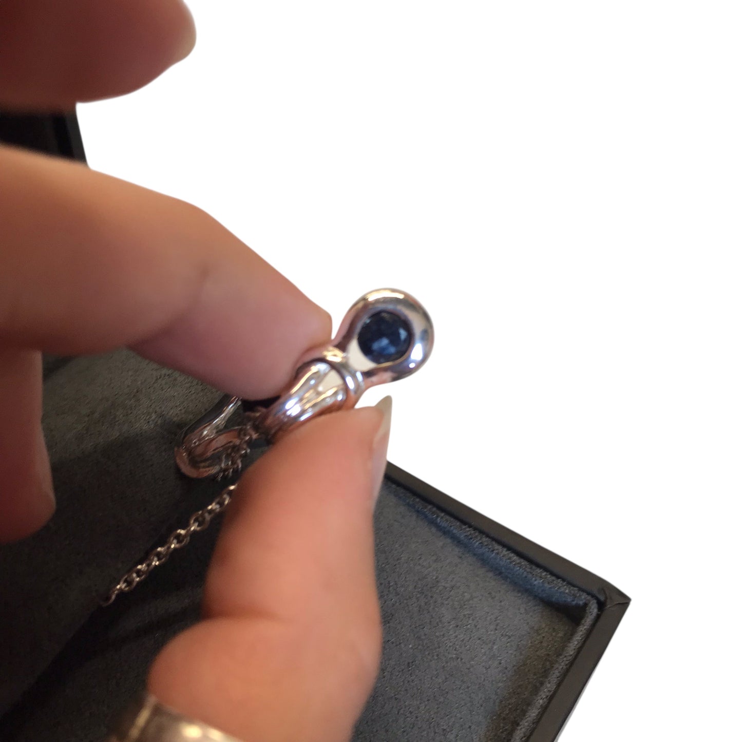 NECKLACE SET by Diamonds International in BLACK & SILVER, Size:02 PIECE SETi