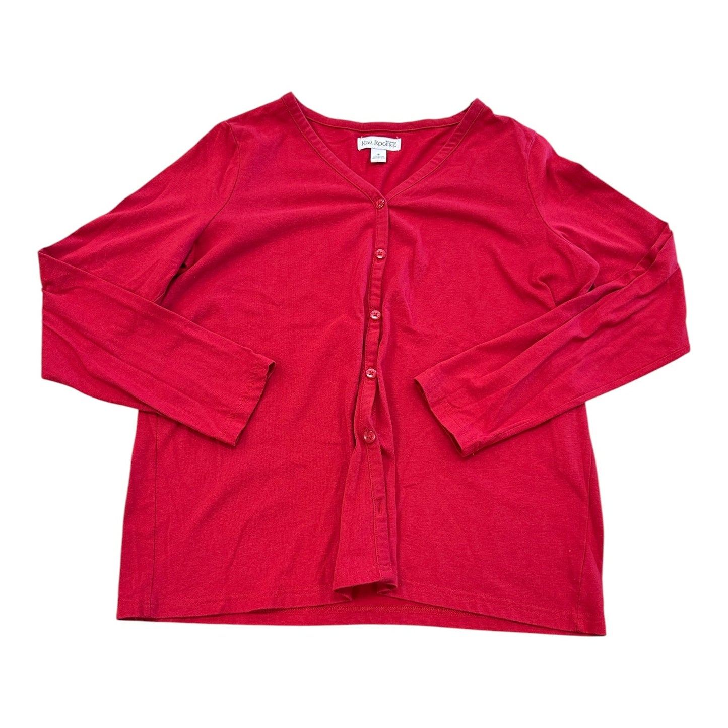 Cardigan By Kim Rogers In Red, Size:S