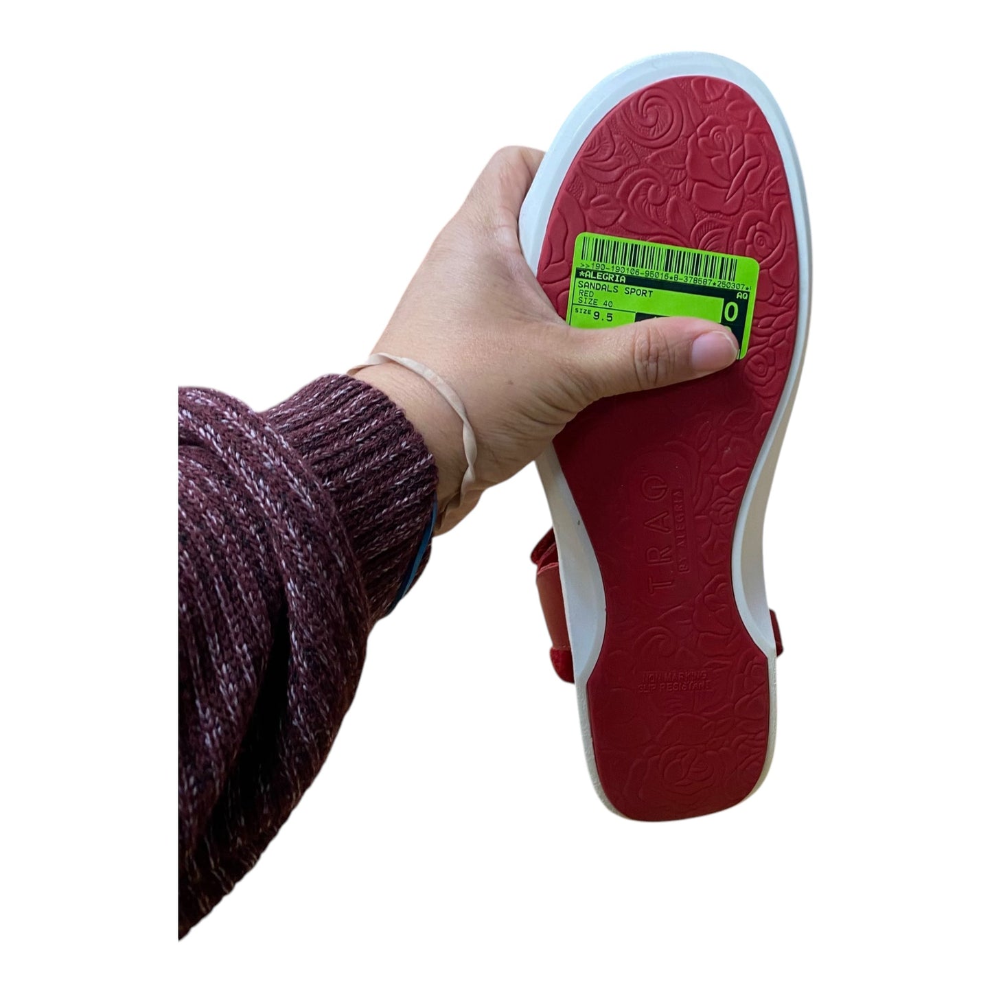 Sandals Sport By Alegria In Red, Size:9.5