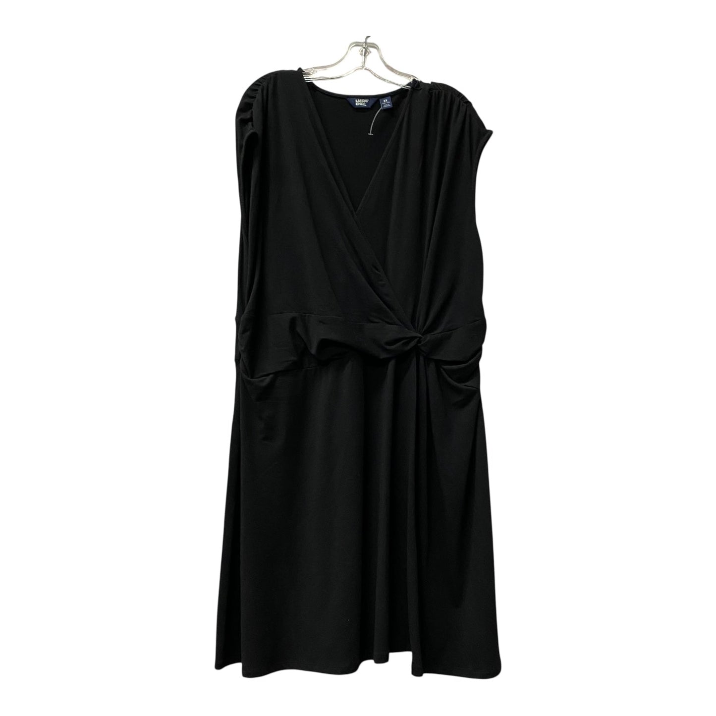 Dress Casual Short By Lands End In Black, Size:2X