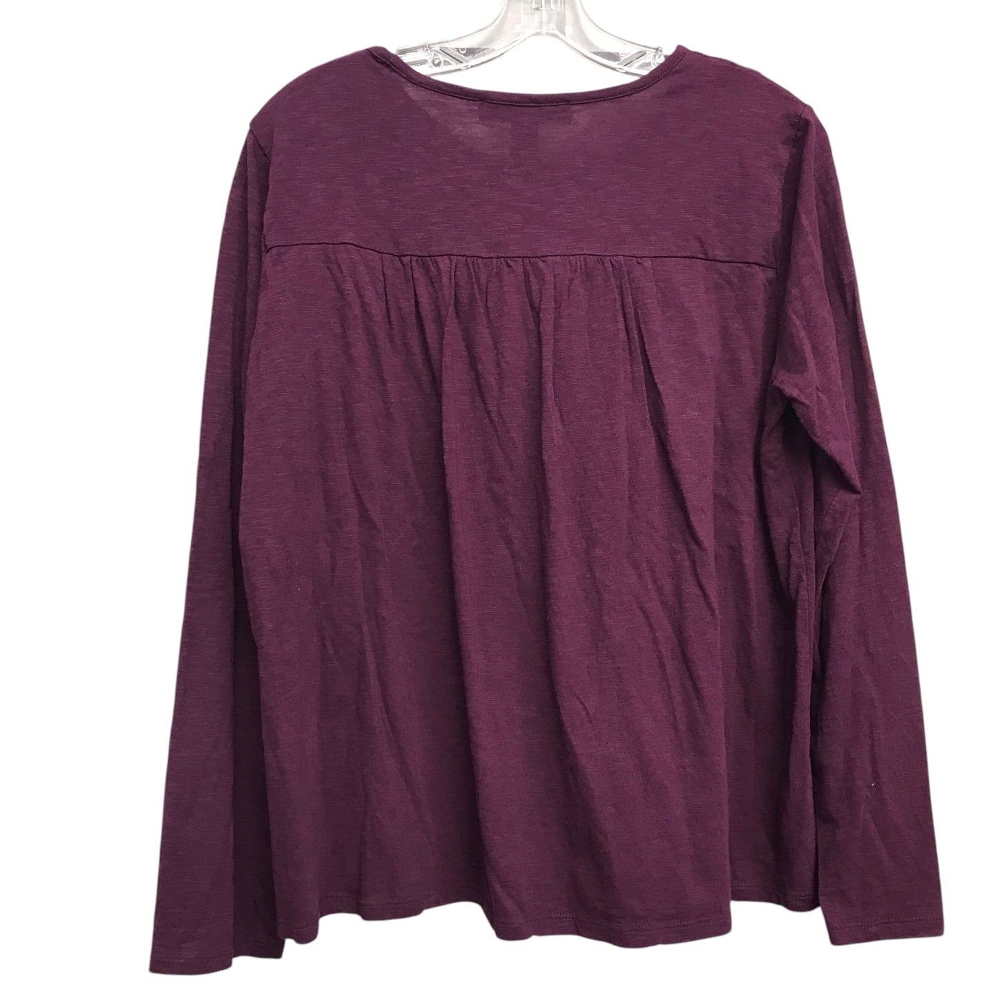 Top Ls Basic By Gloria Vanderbilt In Maroon, Size:S
