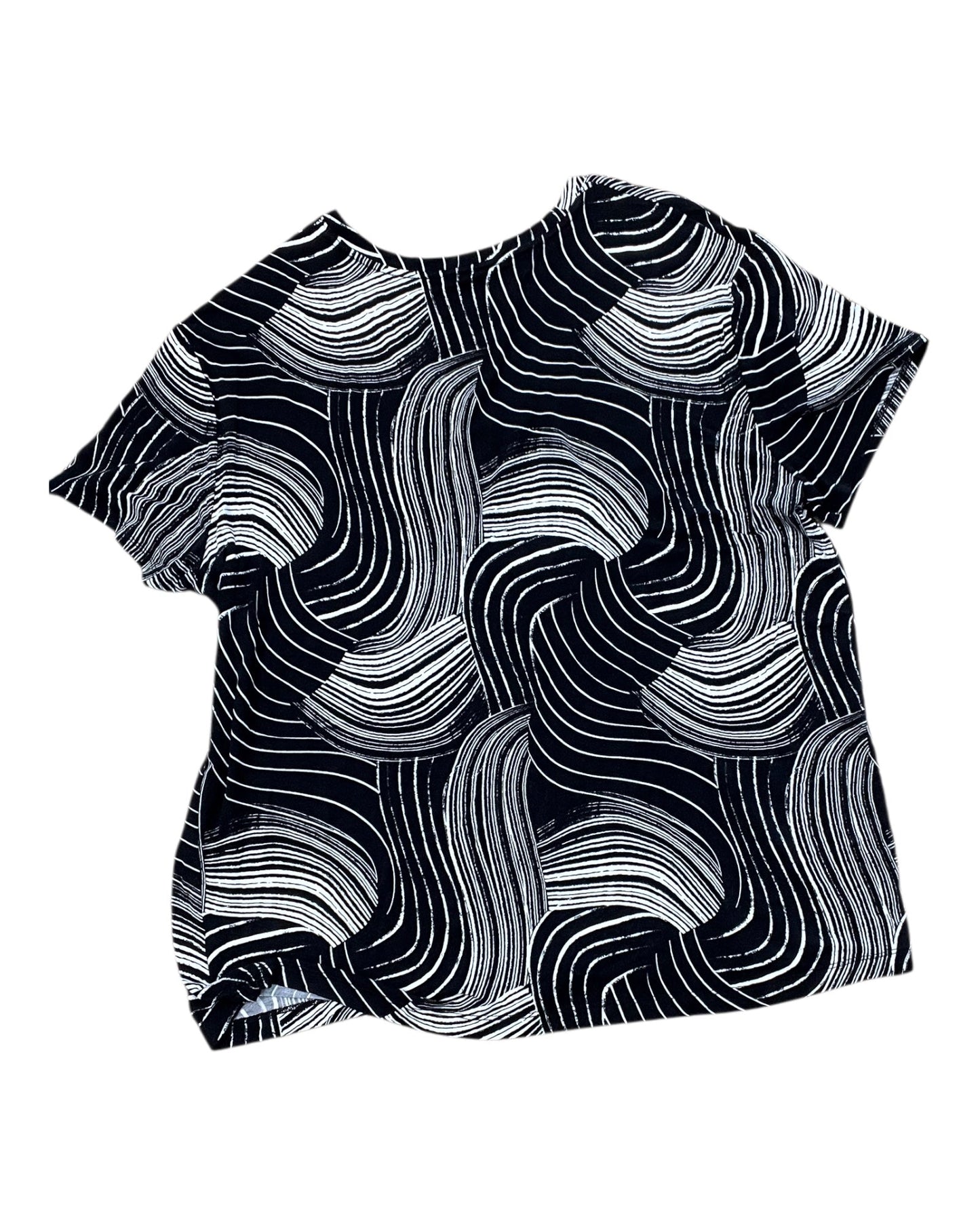 Top Ss By Nine West In Black & White, Size:Xl