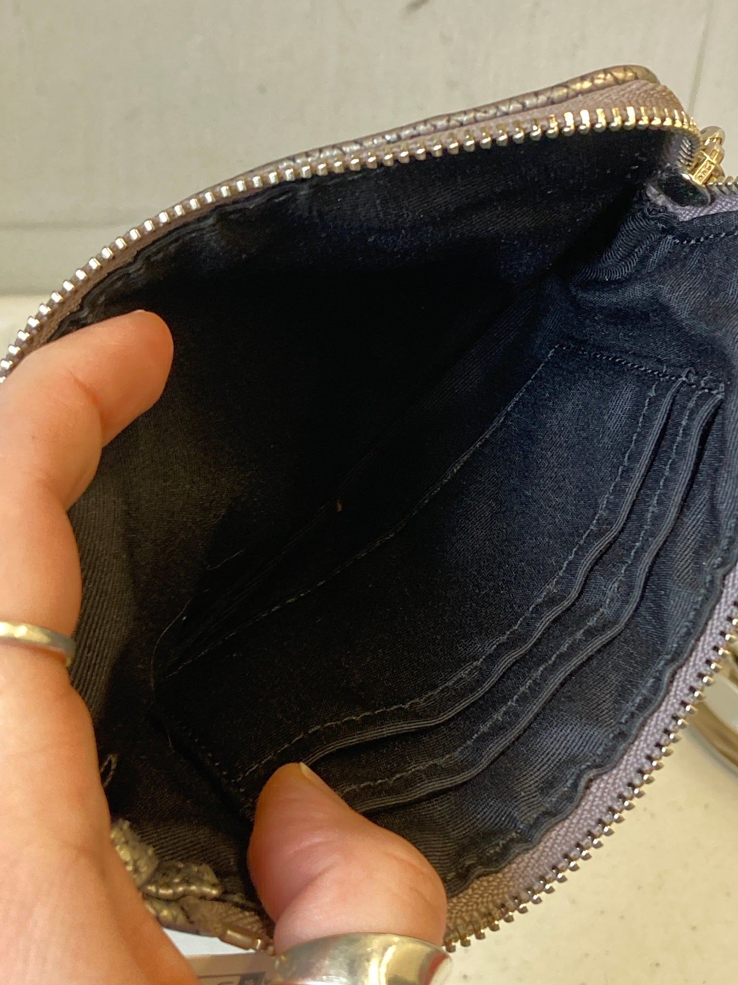 Wristlet Designer By Coach In Black, Size:Small