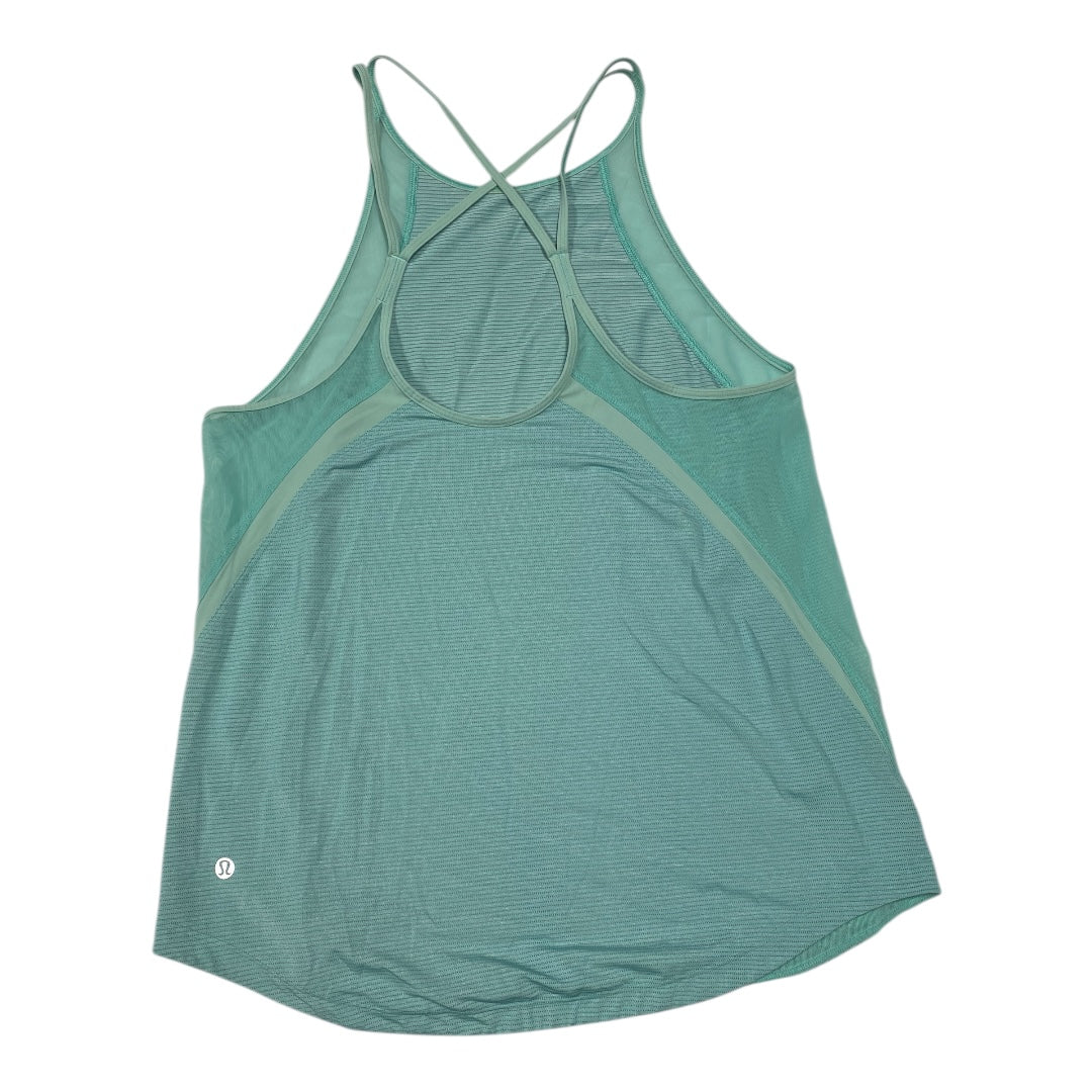 Athletic Tank Top By Lululemon In Green, Size:6