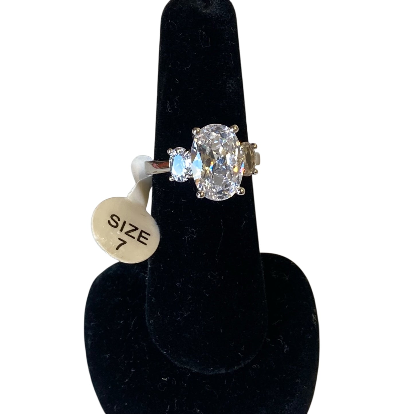 Ring Statement In Silver, Size:7