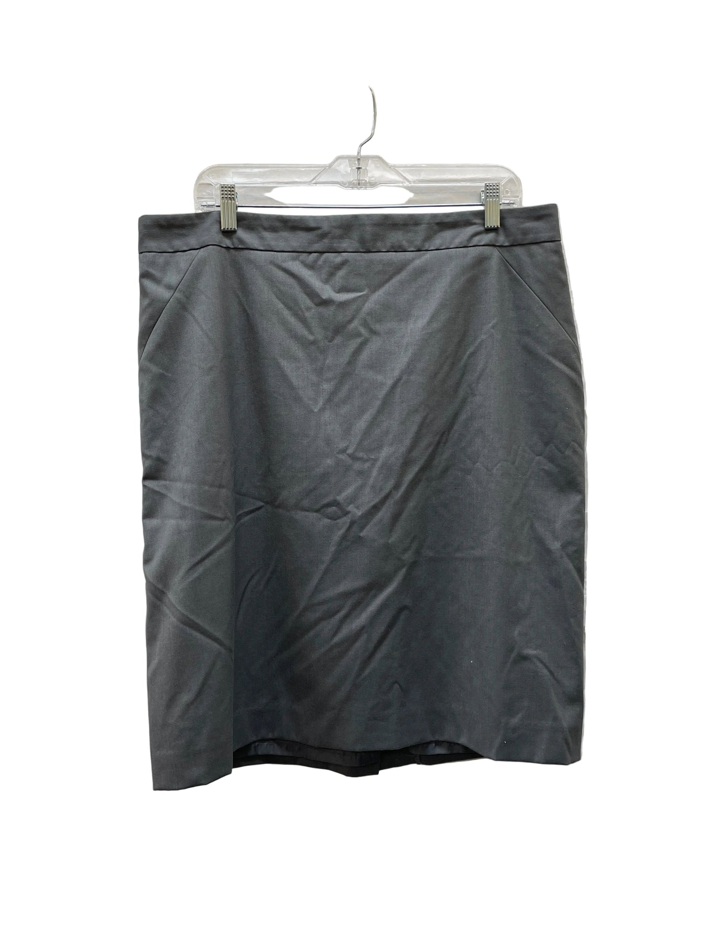 Skirt Midi By Ann Taylor In Grey, Size:16