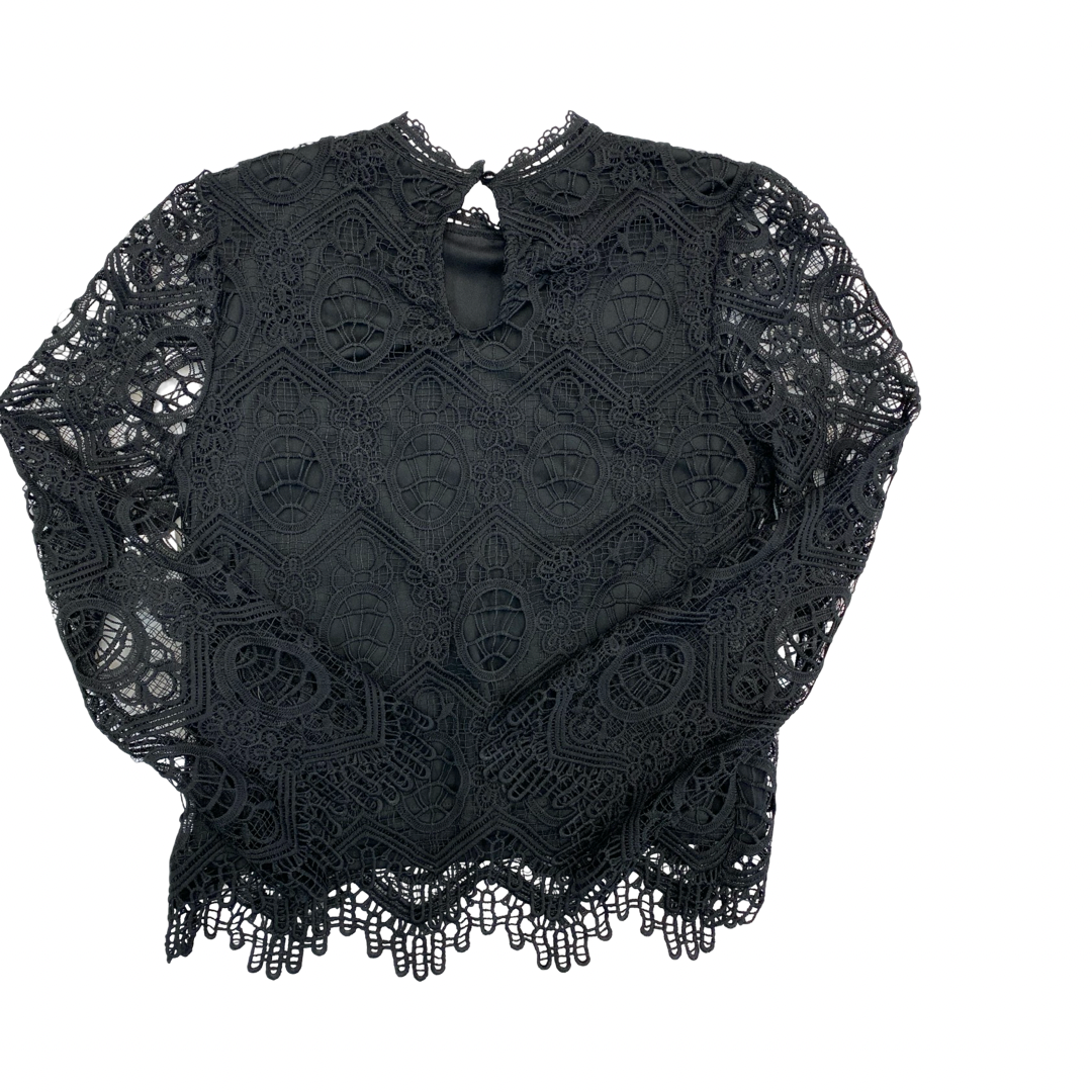 Top Ls By Ultra Pink In Black, Size:M