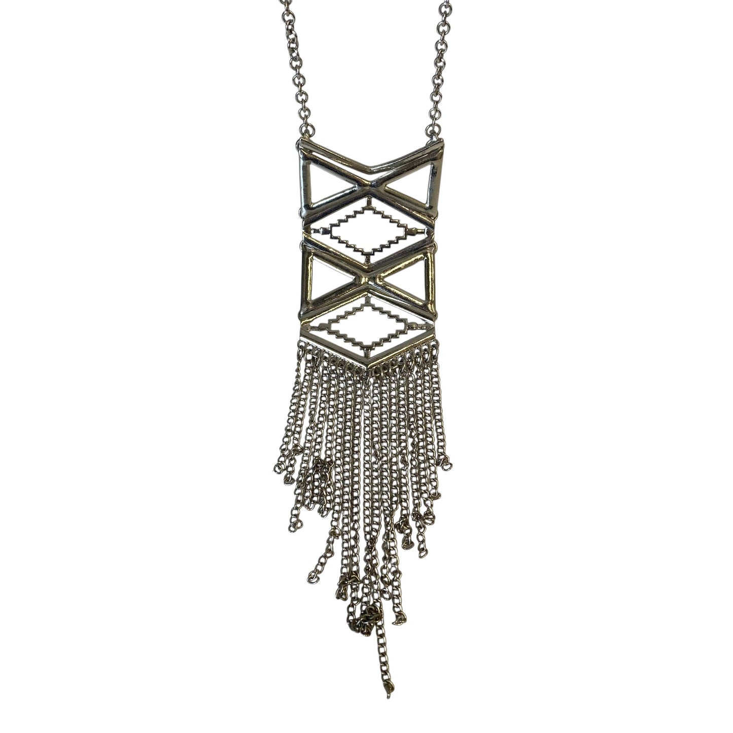 Necklace Lariat & Y-Drop In Silver