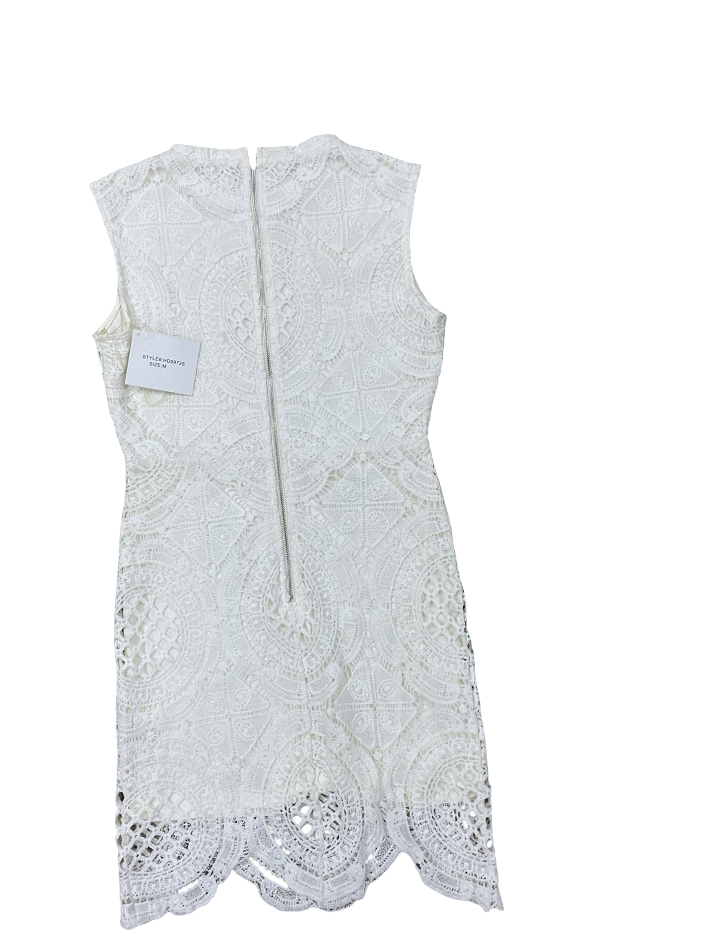 Dress Casual Midi By Clothes Mentor In Cream, Size:M