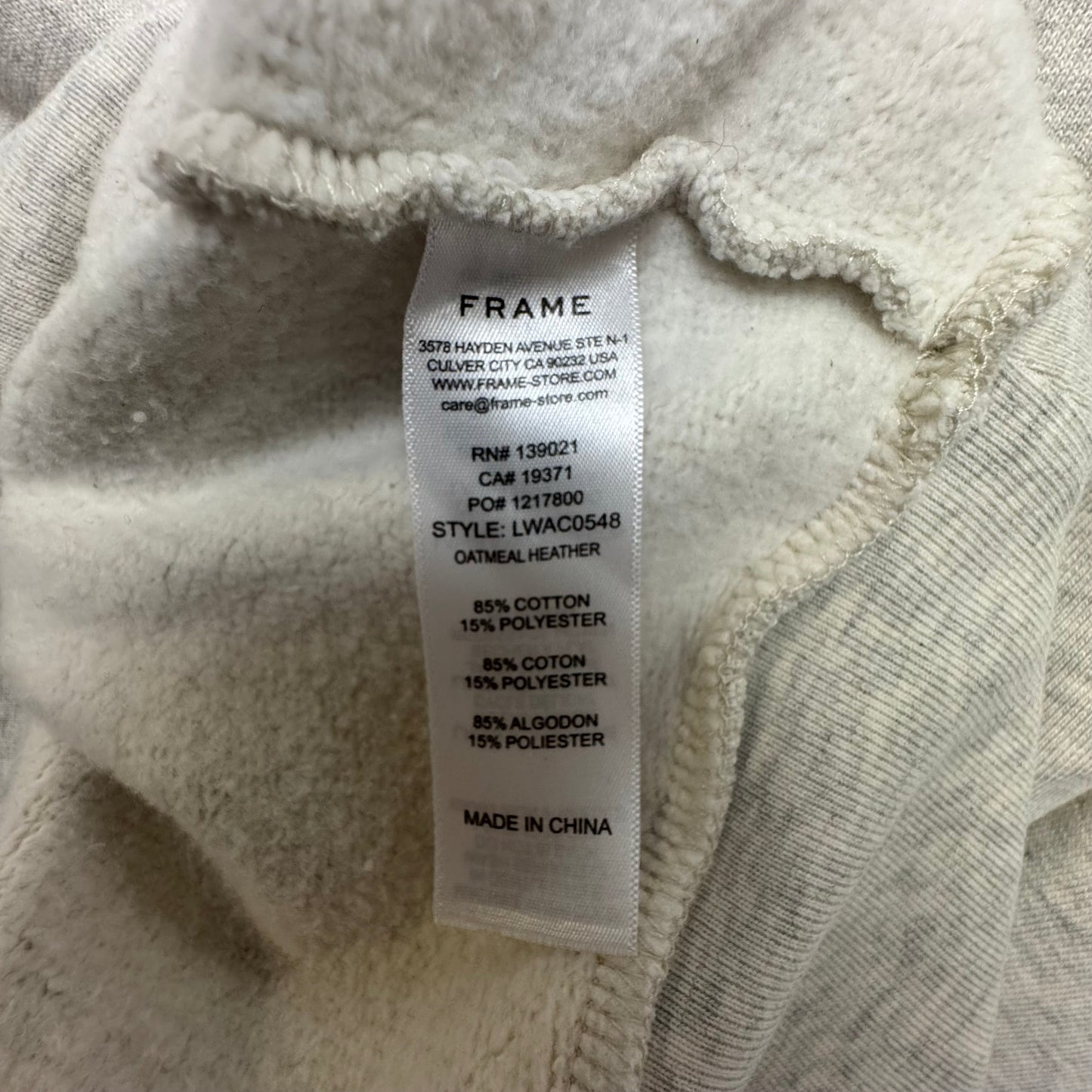 Top 3/4 Sleeve By Frame In Taupe, Size: M ESTIMATED