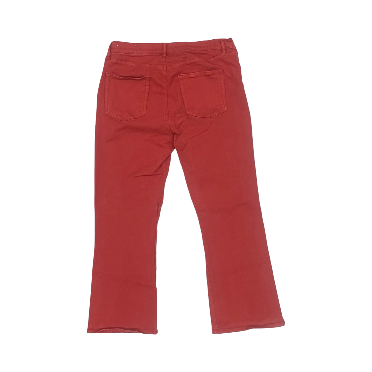 Jeans Cropped By Loft In Orange, Size:12
