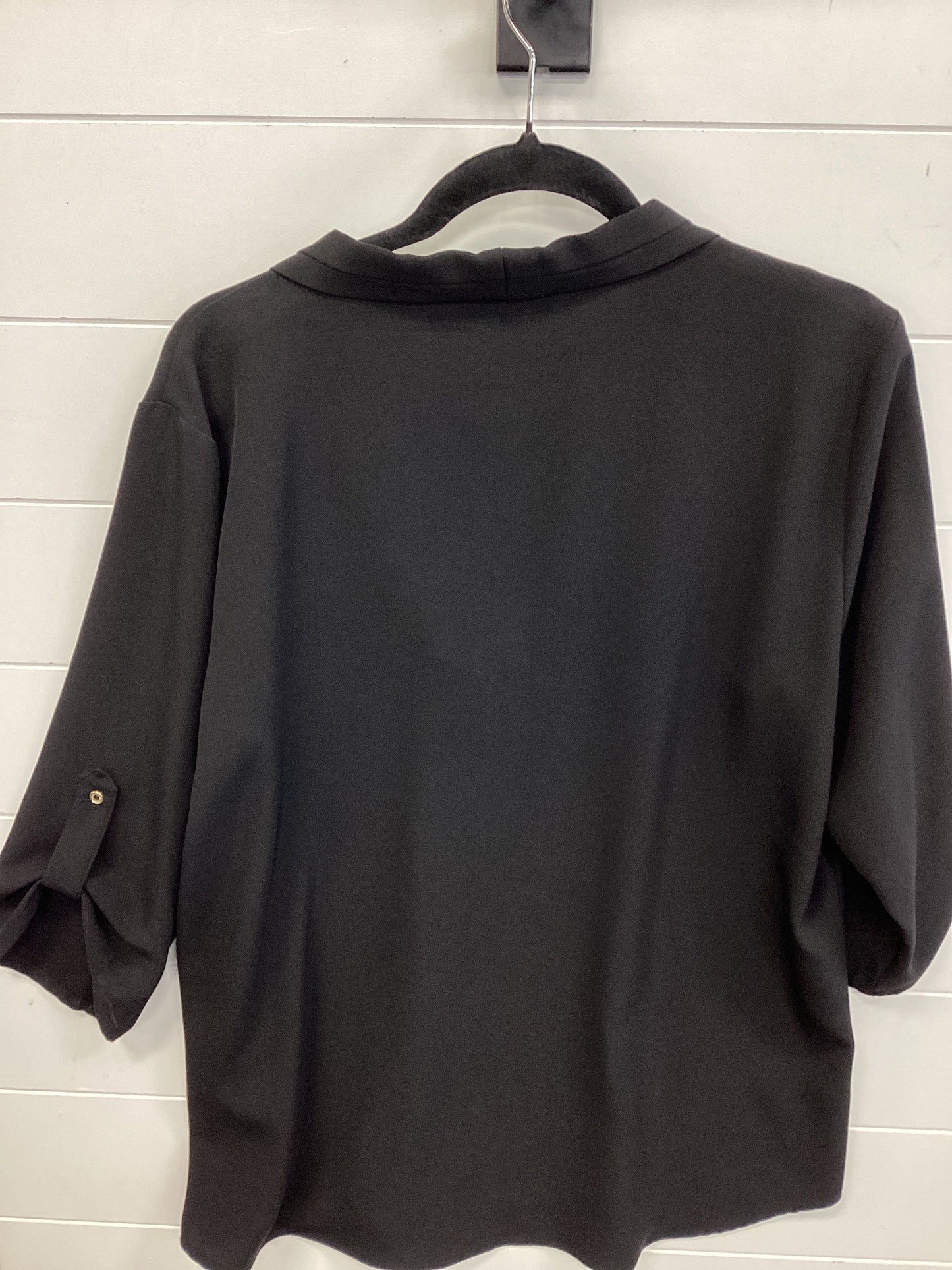 Top Ls By Calvin Klein In Black, Size:Xl