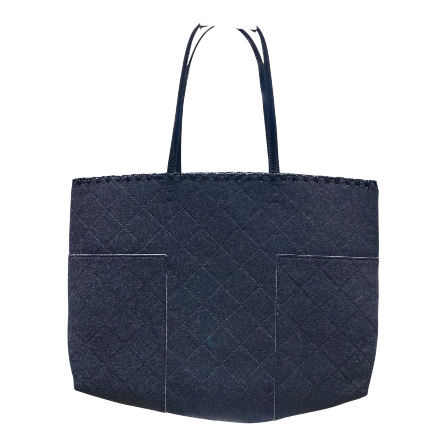 Handbag Designer By Tory Burch In Navy, Size:Large