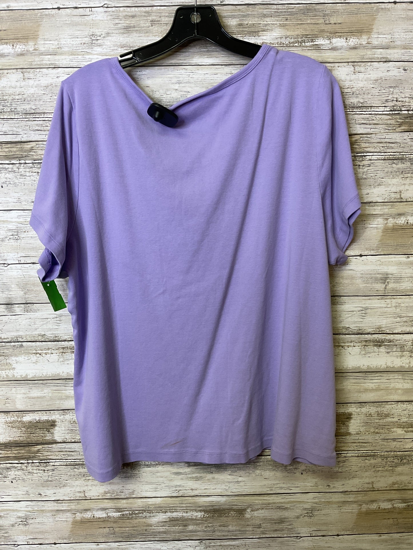 Top Ss Basic By Karen Scott In Purple, Size:3X