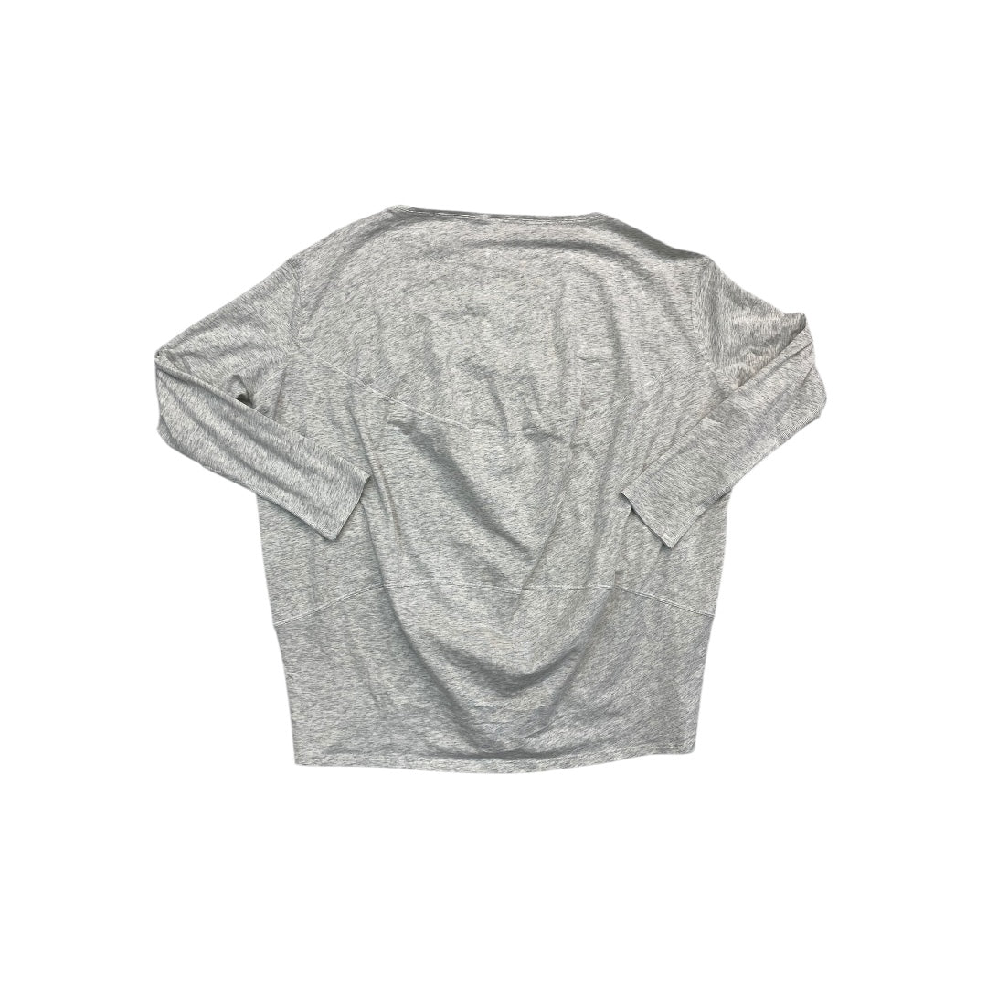 Athletic Top Ls Collar By Lululemon In Grey, Size:6