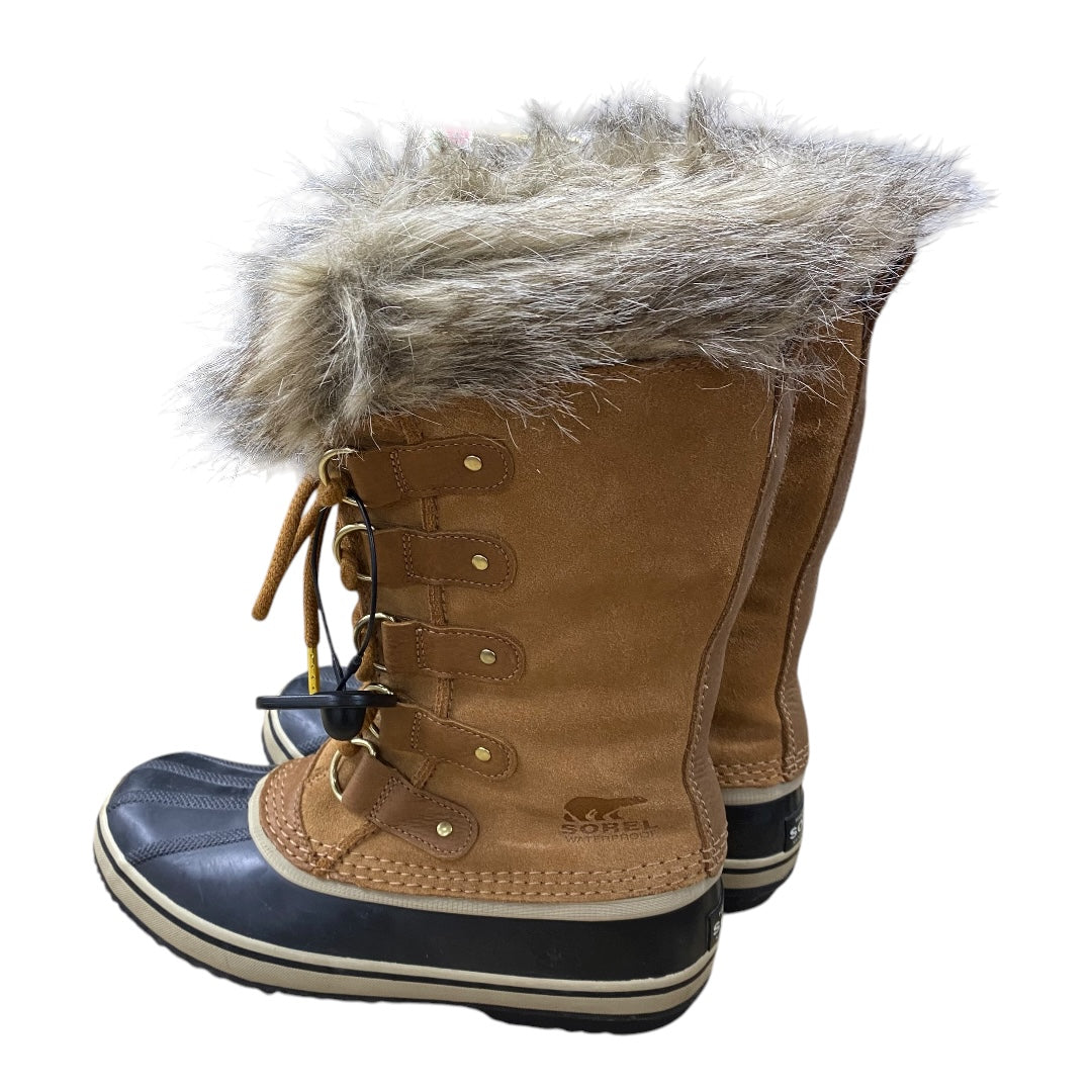 Boots Designer By Sorel In Black & Brown, Size:7.5