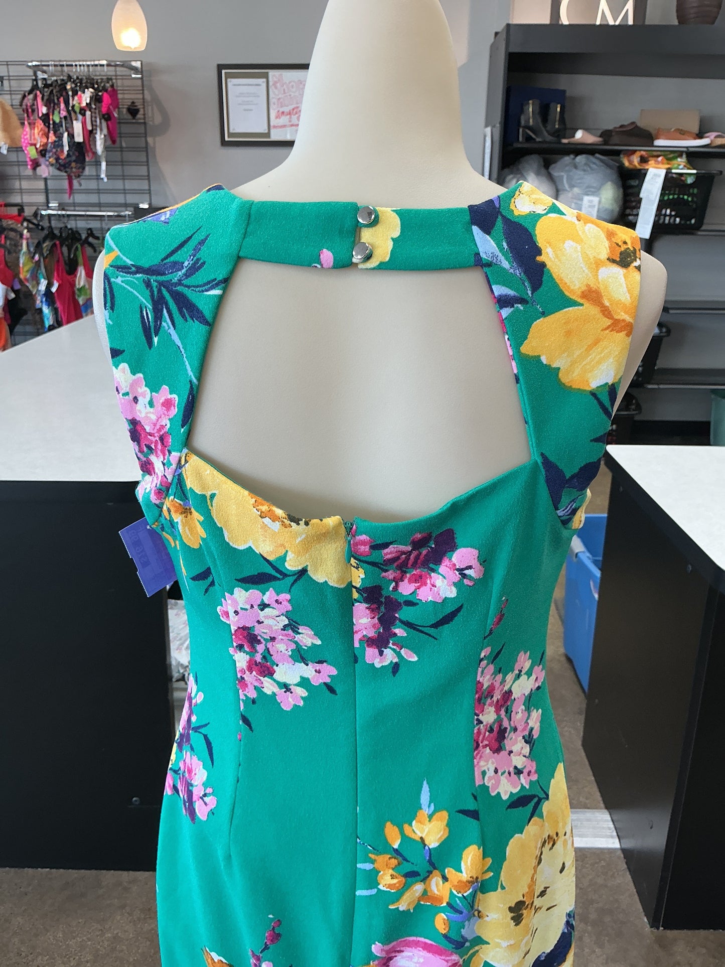 Dress Casual Midi By New York And Co In Green, Size:S
