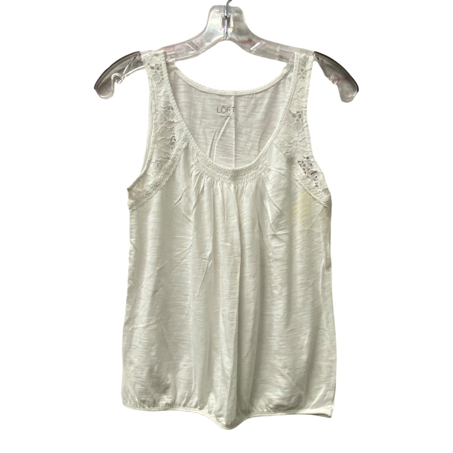 Top Sleeveless By Loft In White, Size:Xs