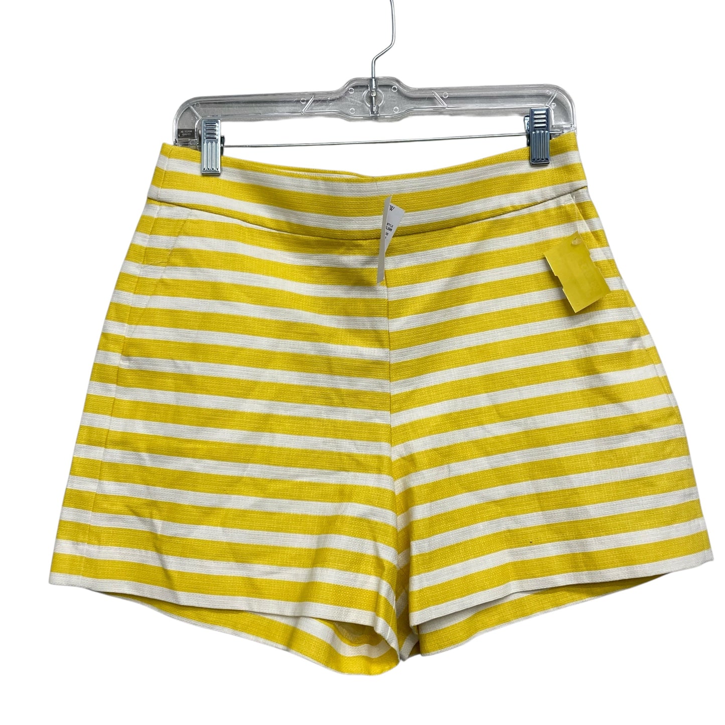 Shorts By J. Crew In White & Yellow, Size:10