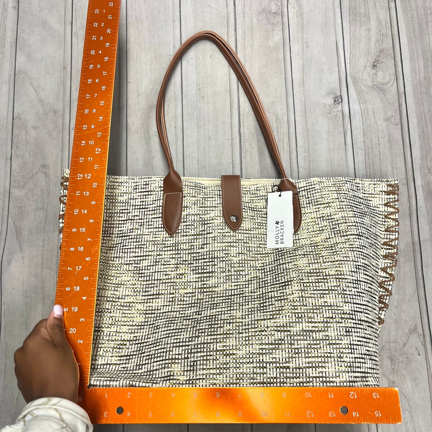 Tote By Molly Bracken, Size: Large