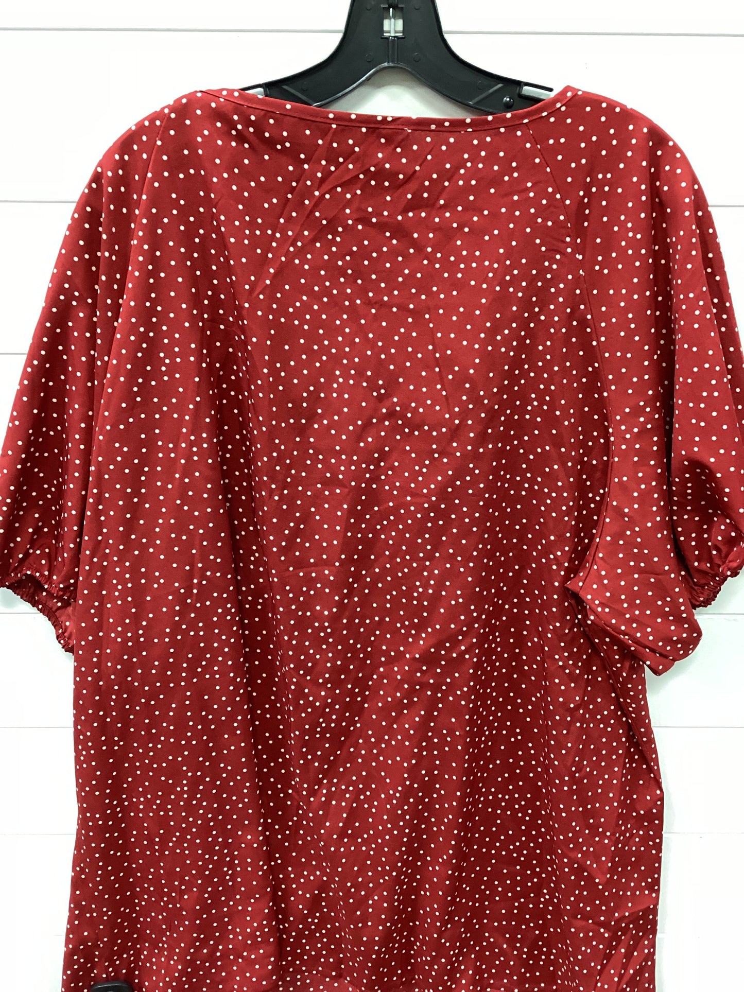 Top Ss By Bloomchic In Red, Size:3X