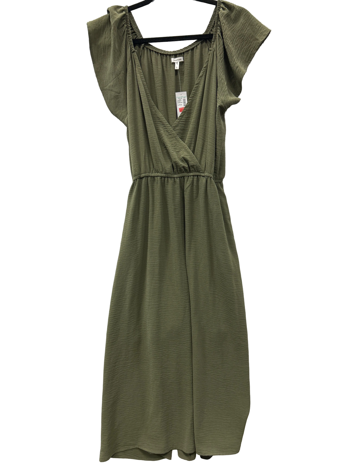 Dress Casual Midi By Maurices In Green, Size:L