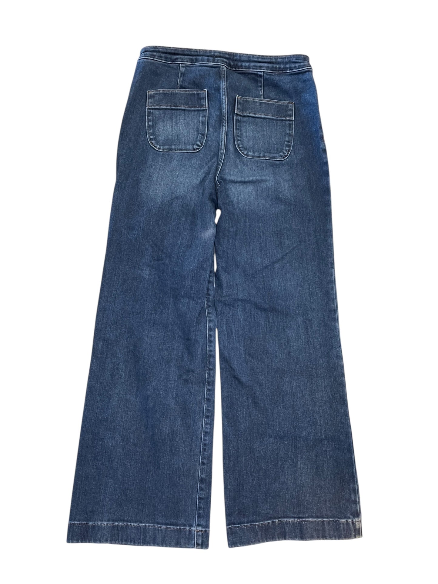 Jeans Wide Leg By Lc Lauren Conrad In Blue Denim, Size:12