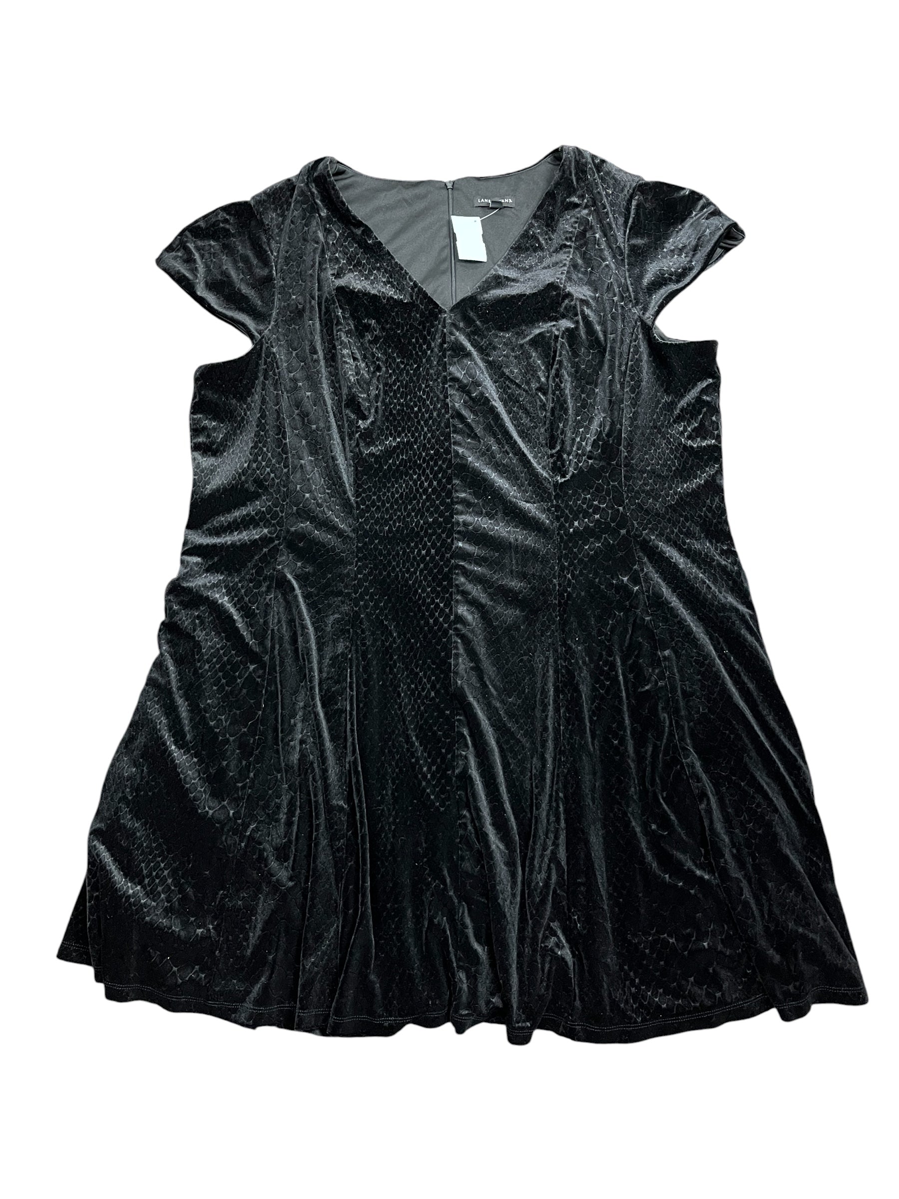 Dress Casual Midi By Lane Bryant In Black, Size:4X