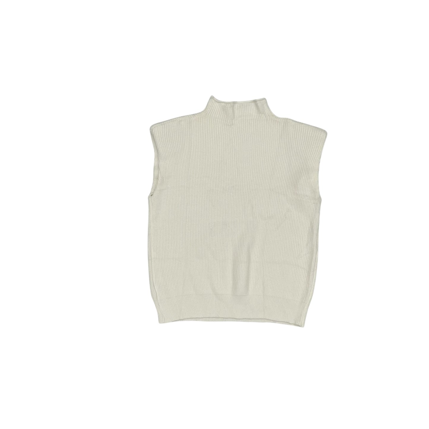 Vest Sweater By Clothes Mentor In Cream, Size:L