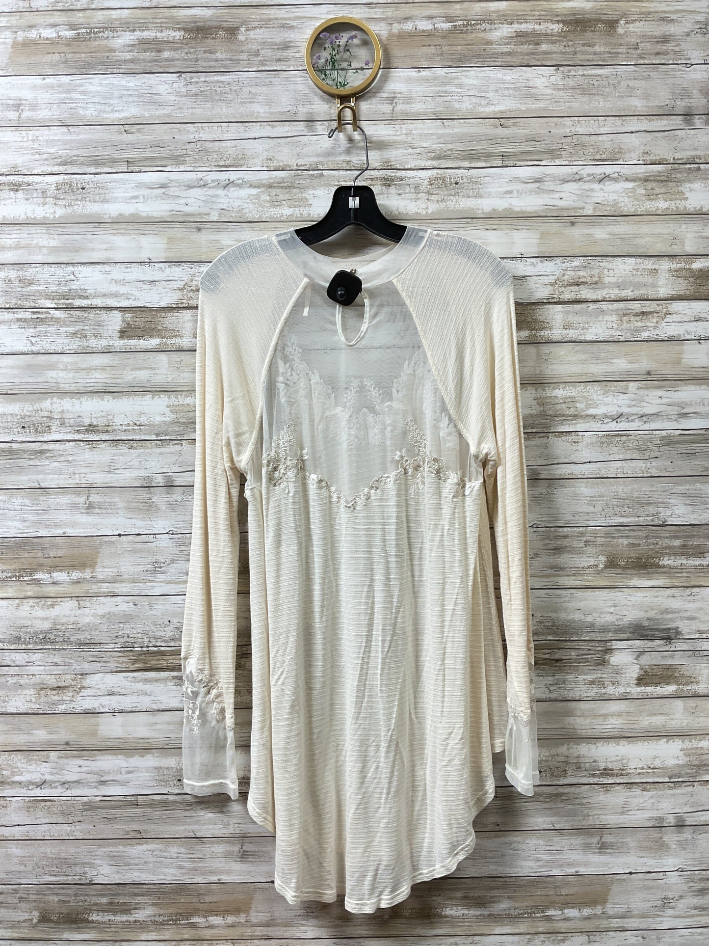 Tunic Ls By Free People In Cream, Size:L