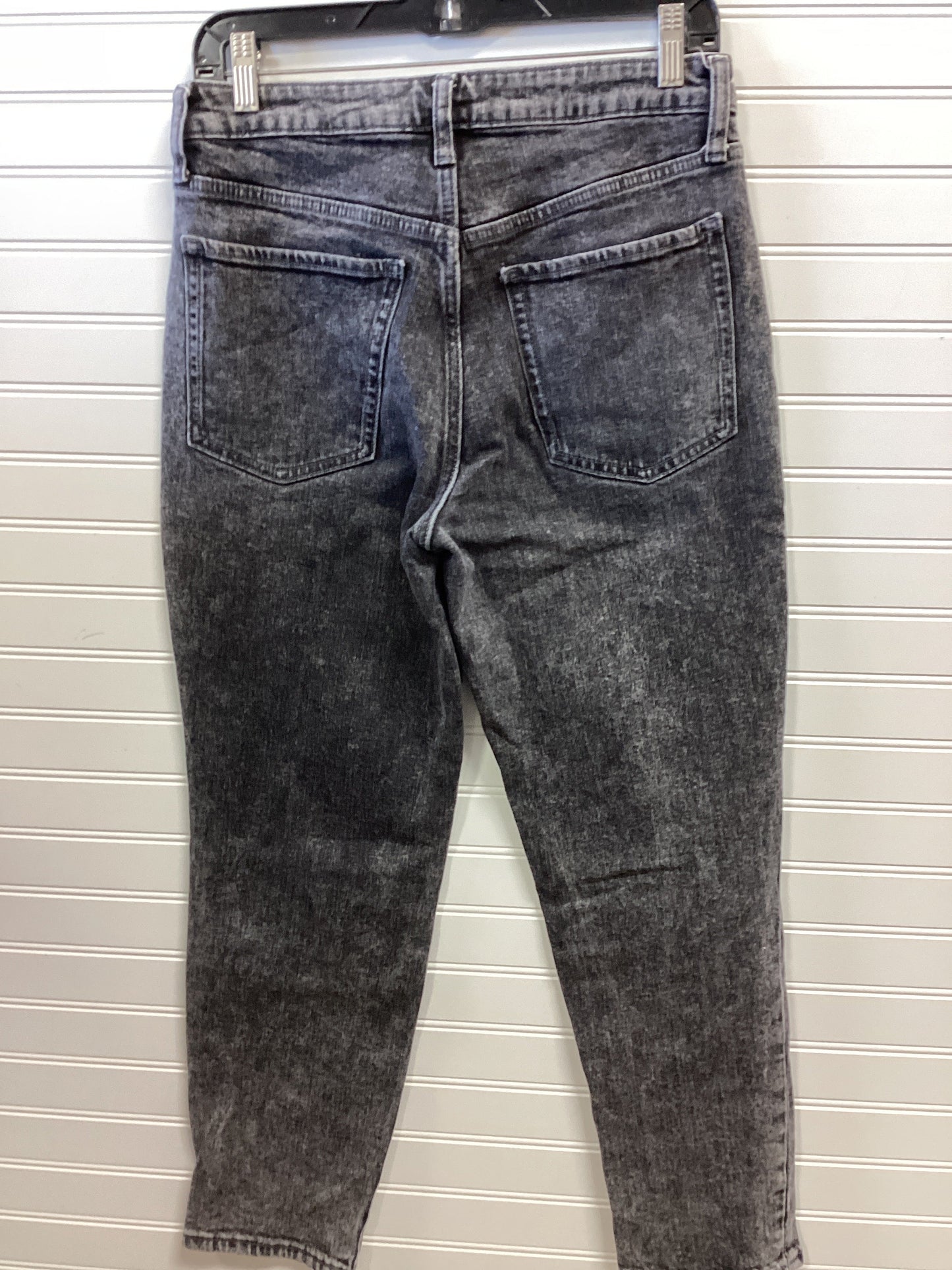 Jeans Straight By Old Navy In Black Denim, Size:8