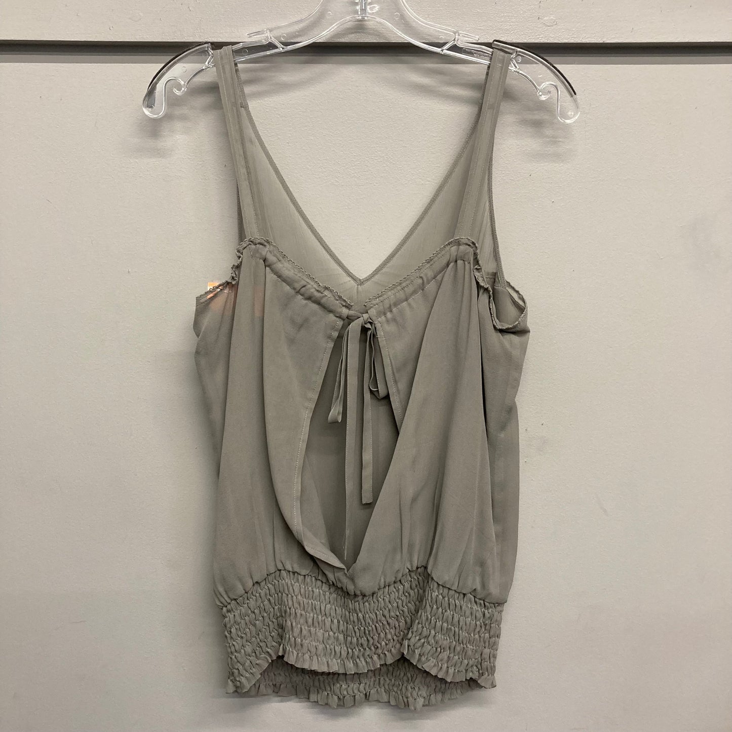Top Sleeveless By Guess In Taupe, Size:S