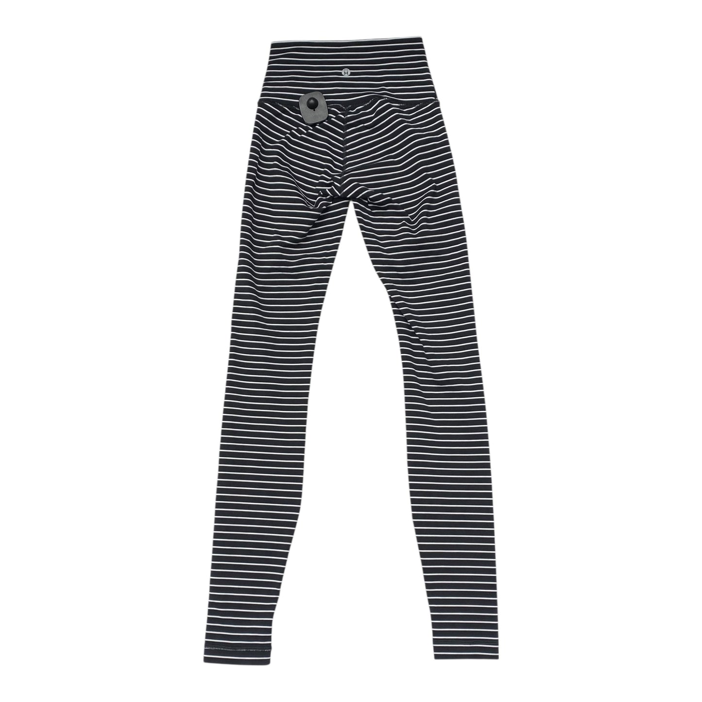 Athletic Leggings By Lululemon In Striped Pattern, Size:2