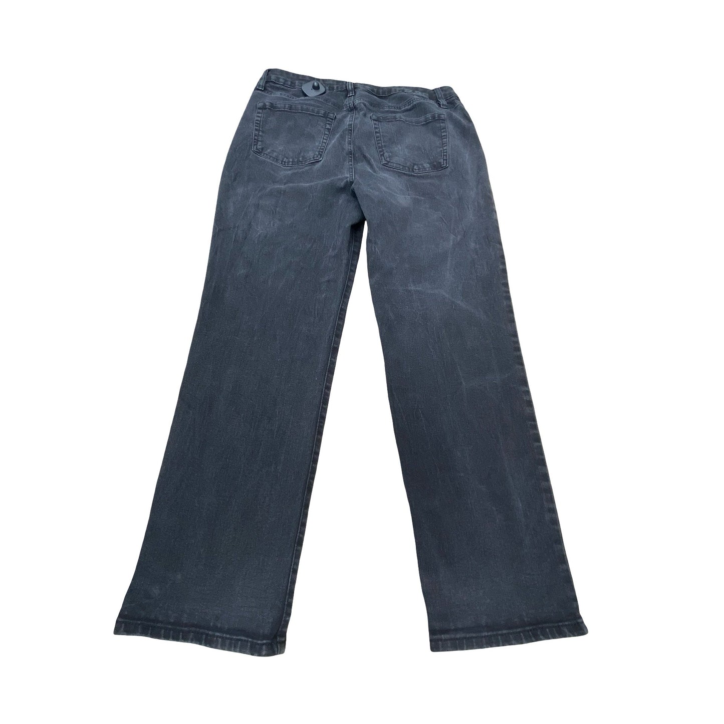 Jeans Straight By Style And Company In Black Denim, Size:16