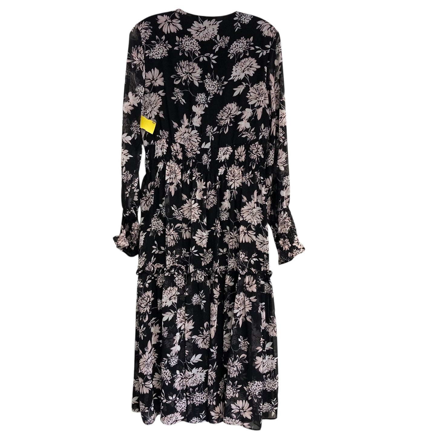 Dress Casual Midi By Taylor In Black & Pink, Size:M
