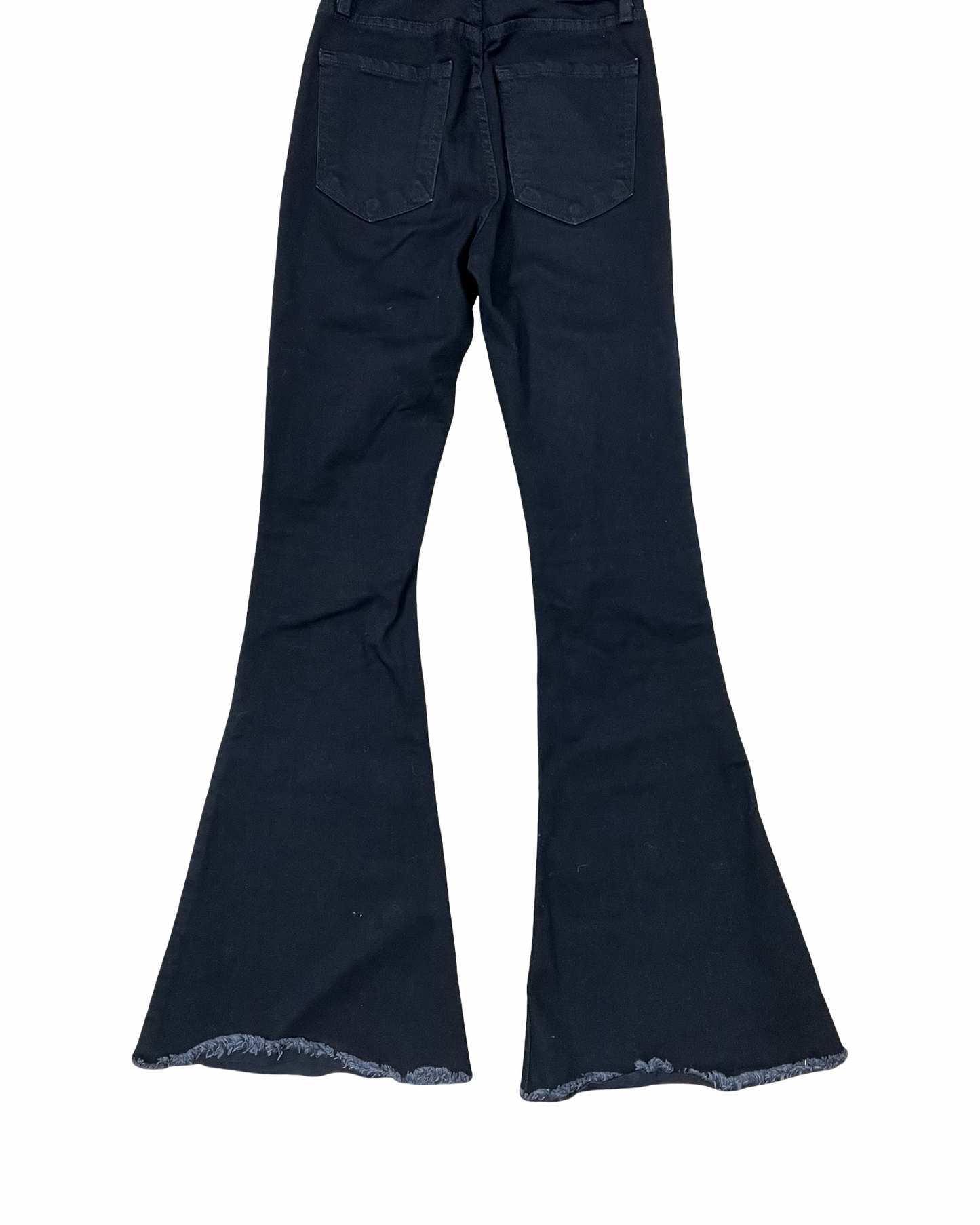 Jeans Flared By Just Black In Black Denim, Size:0