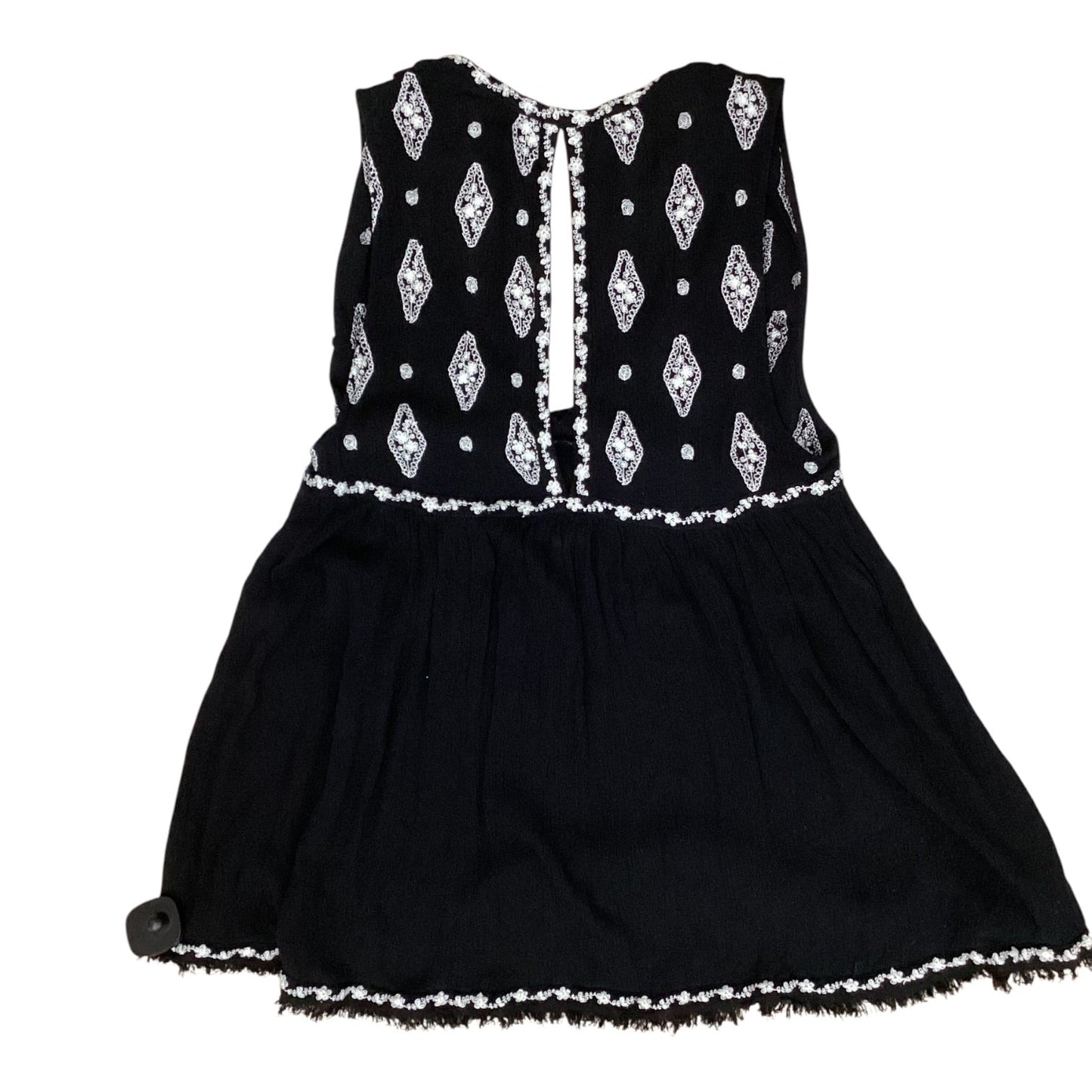 Top Sleeveless By Free People In Black & Cream, Size:Sp