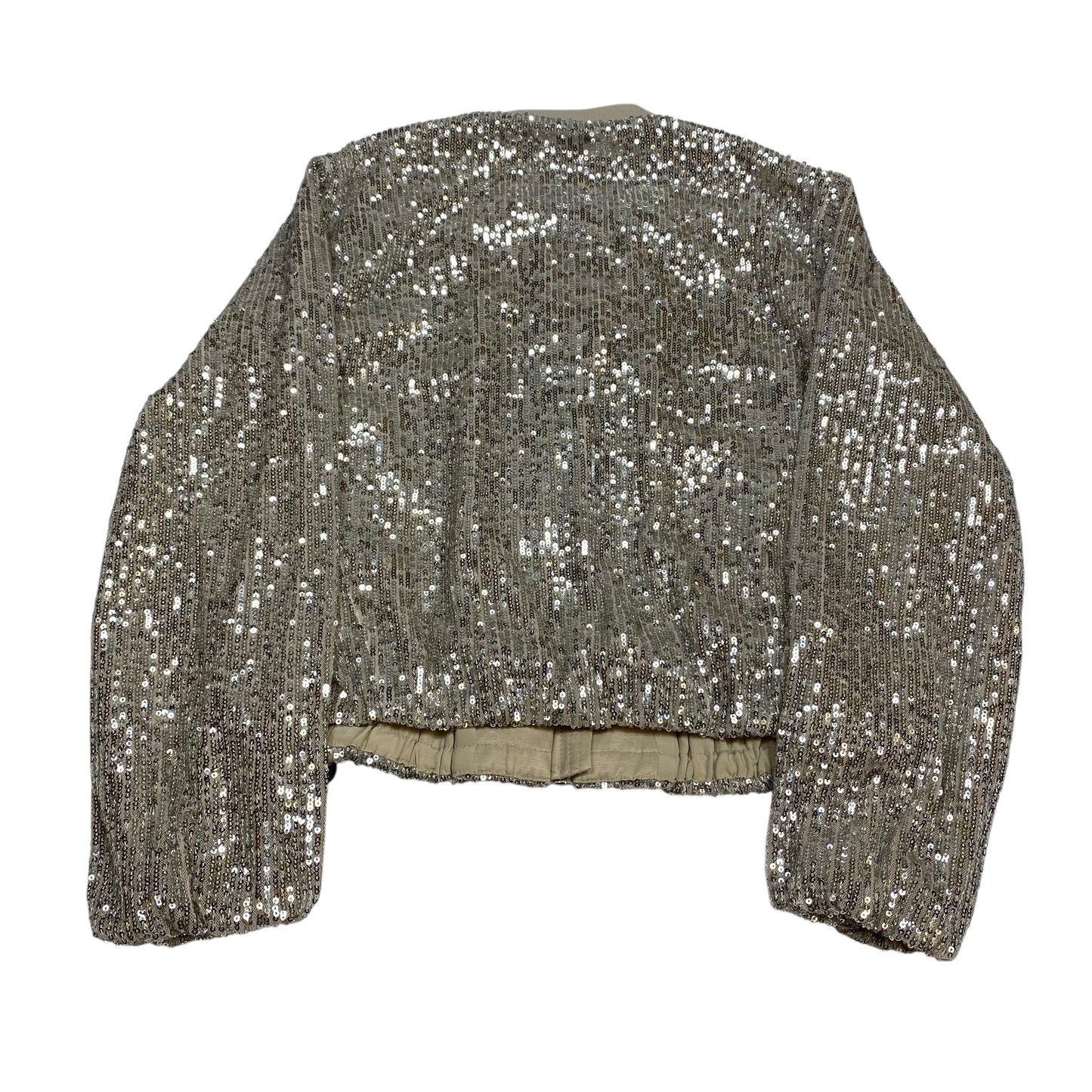 Jacket Other By Loft In Silver & Tan, Size:Xxsp