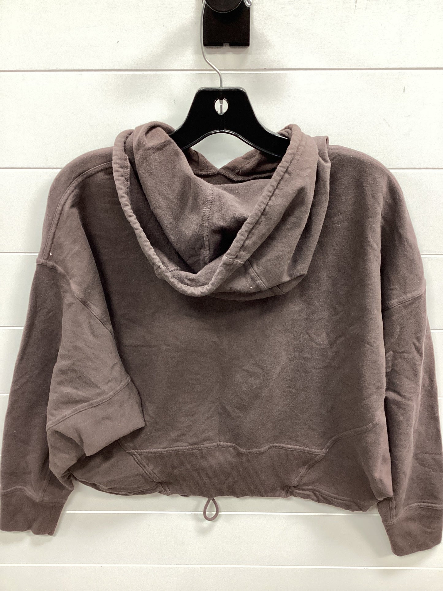 Athletic Sweatshirt Hoodie By Flx In Brown, Size:M