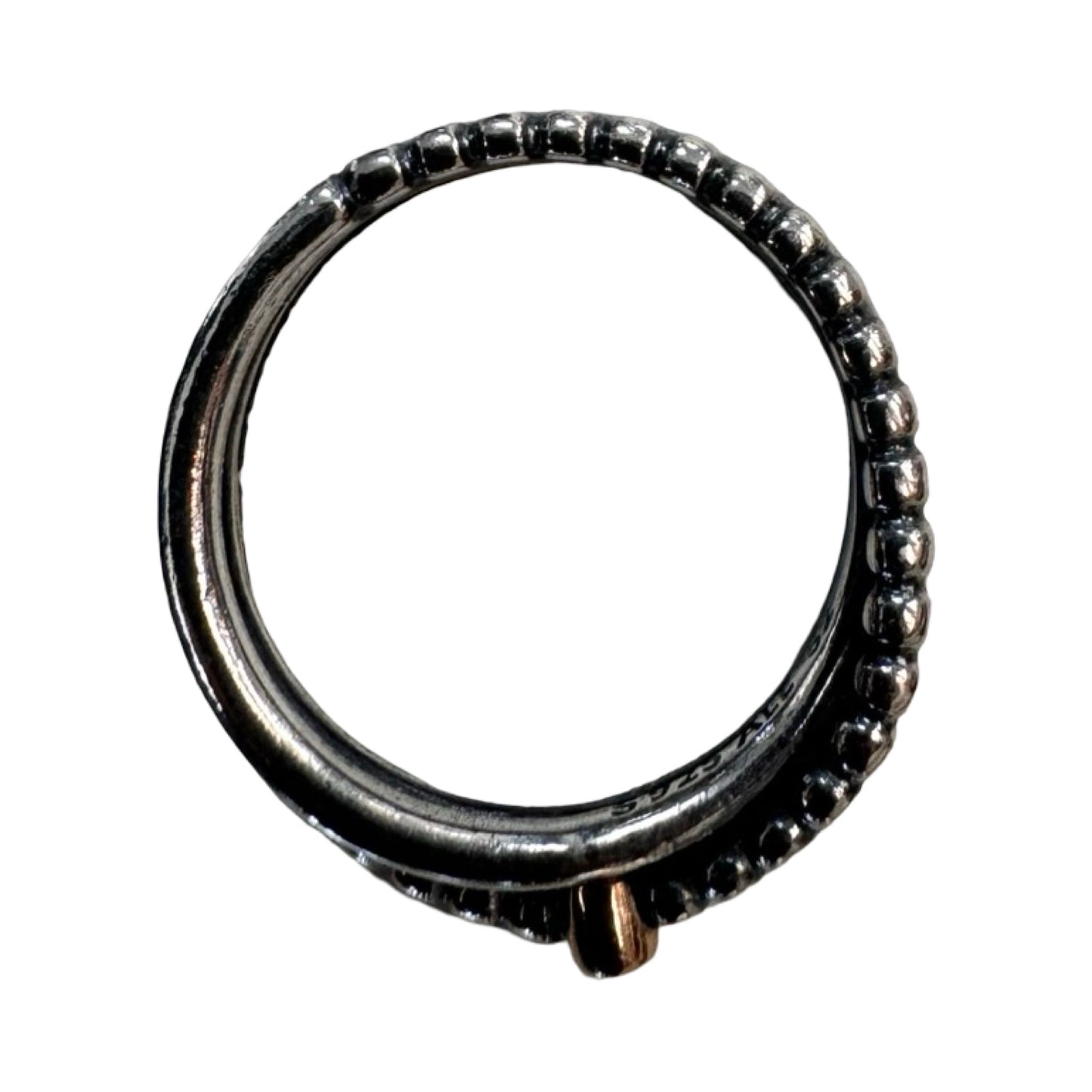Ring Designer By Pandora In Pink & Silver, Size:6