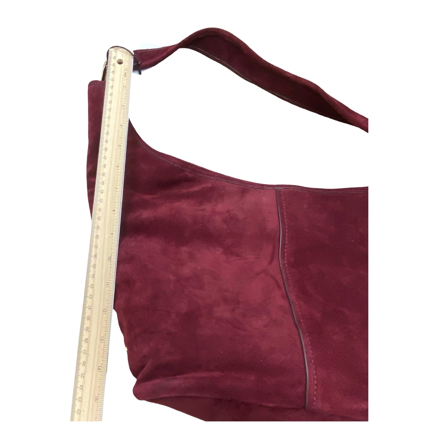 Handbag Designer By Michael Kors In Maroon, Size:Large