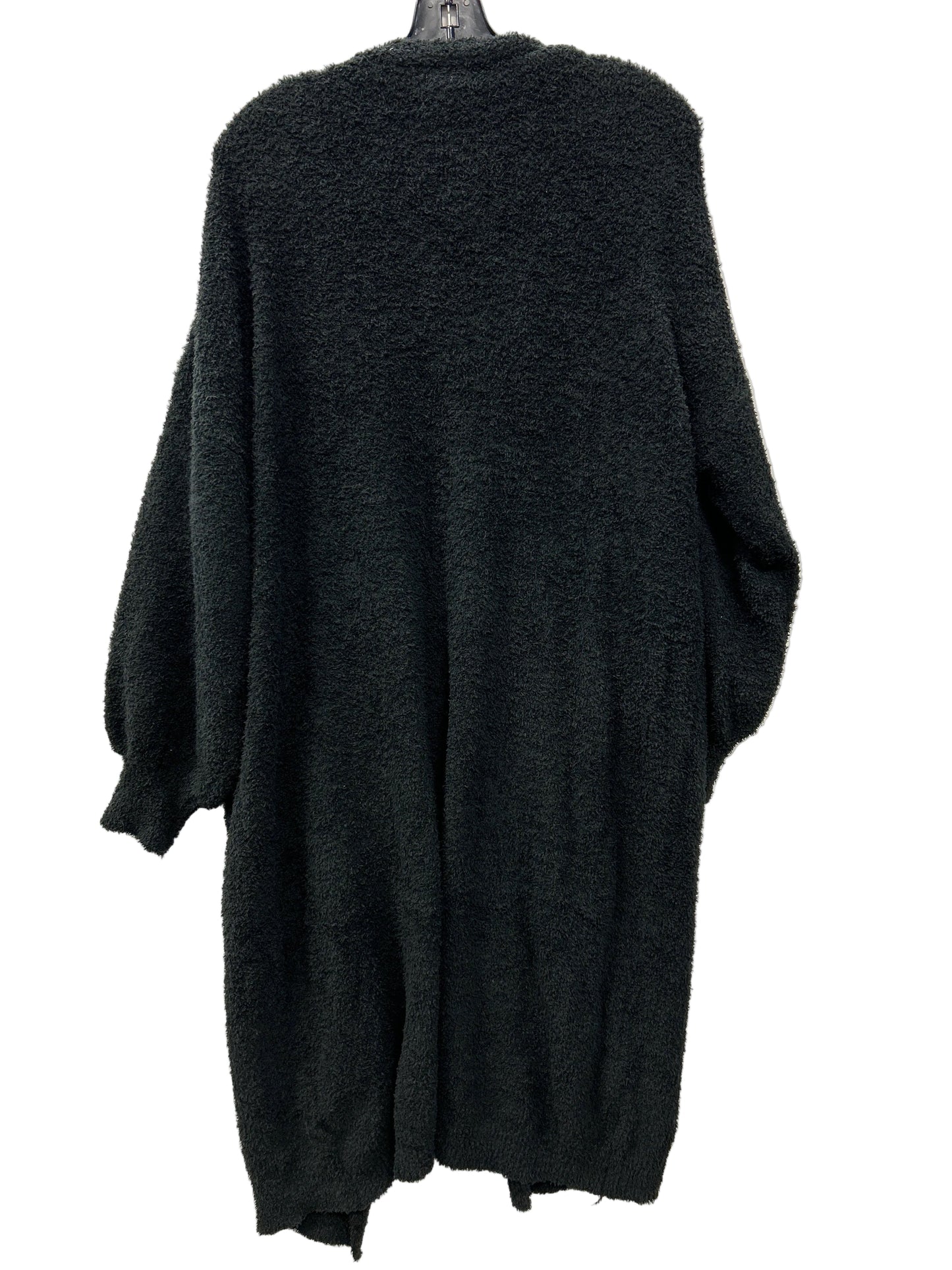 Sweater Cardigan By White Birch In Black, Size:2X