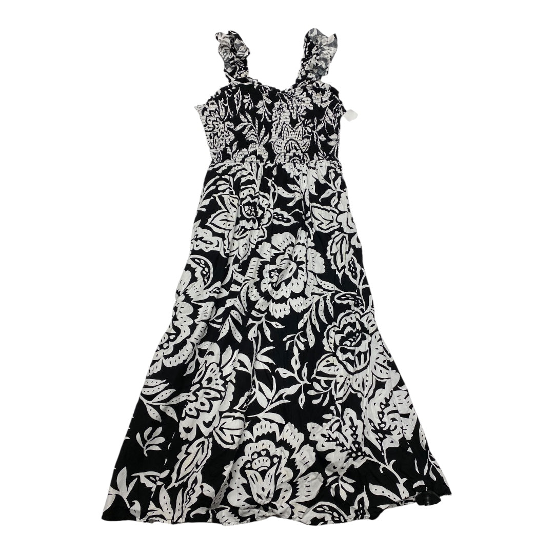 Dress Casual Maxi By Maurices In Black & White, Size:S Dress Casual Maxi By Maurices In Black & White, Size:S