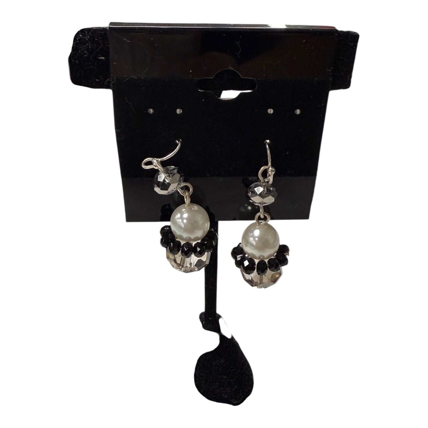 Earrings Dangle/Drop In Black & White