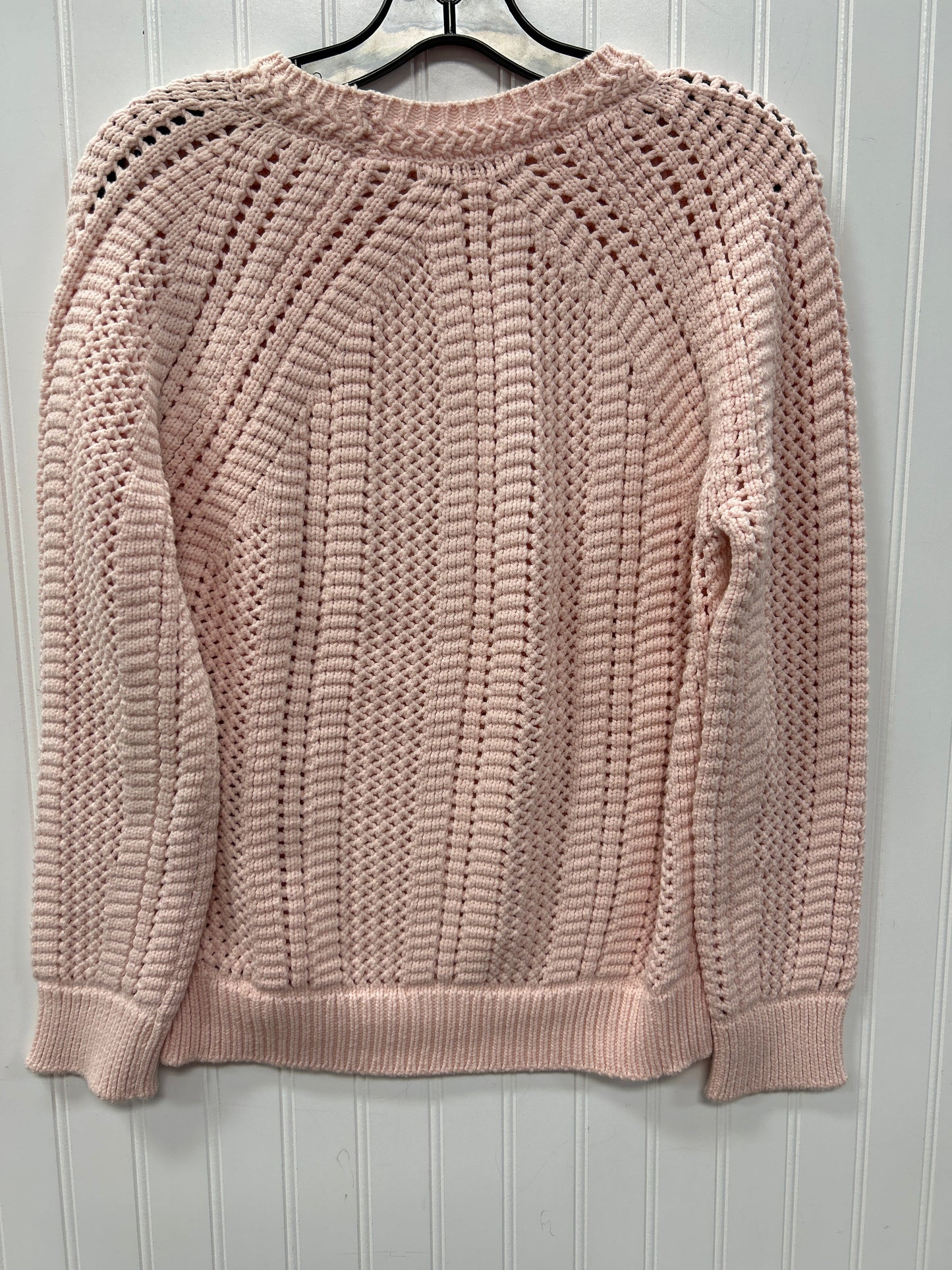 Sweater By Tahari In Pink, Size:M