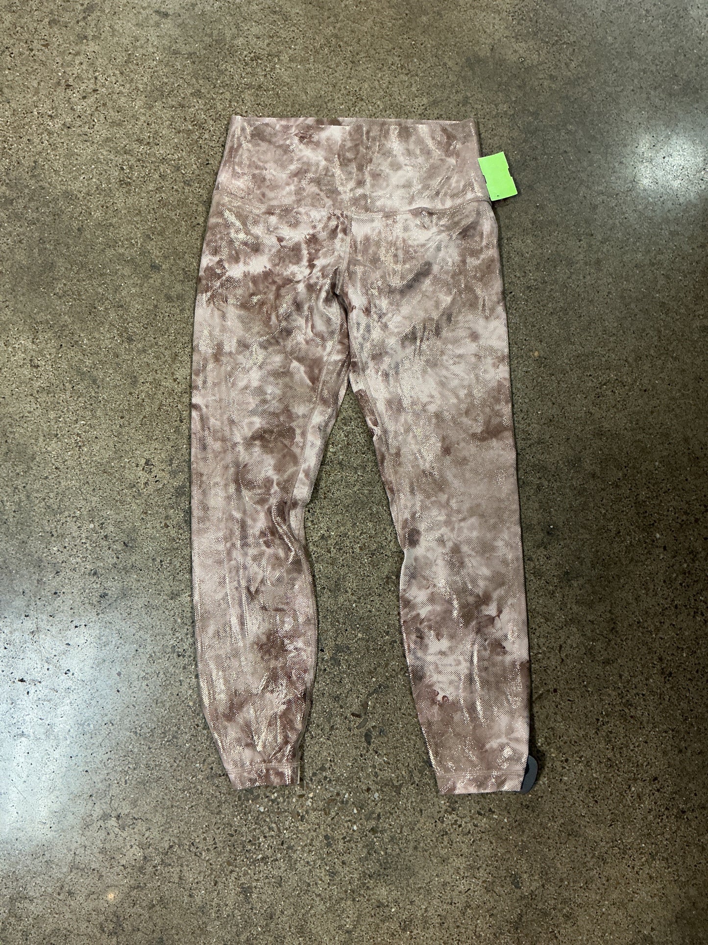 Athletic Leggings By Lululemon In Bronze, Size:8