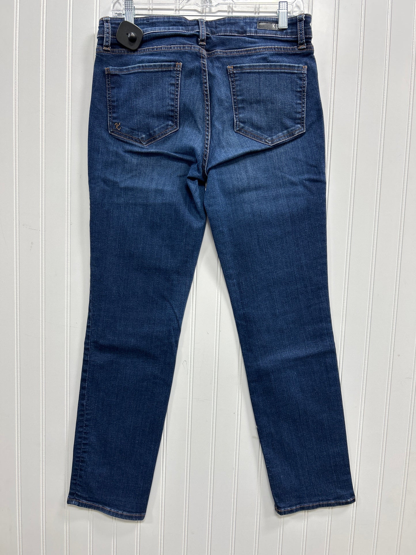 Jeans Straight By Kut In Blue Denim, Size:6