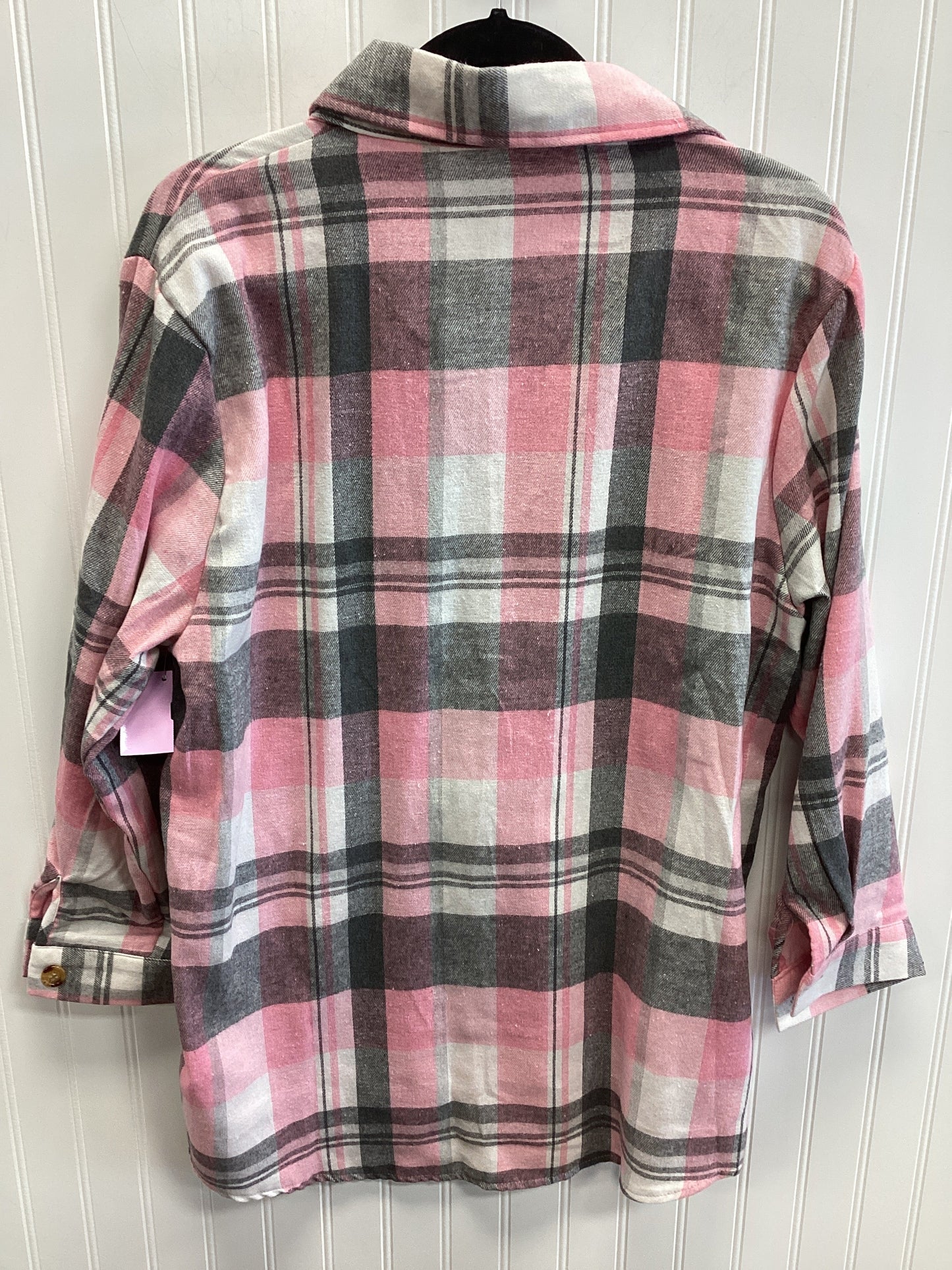 Top Ls By Cmc In Grey & Pink, Size:L