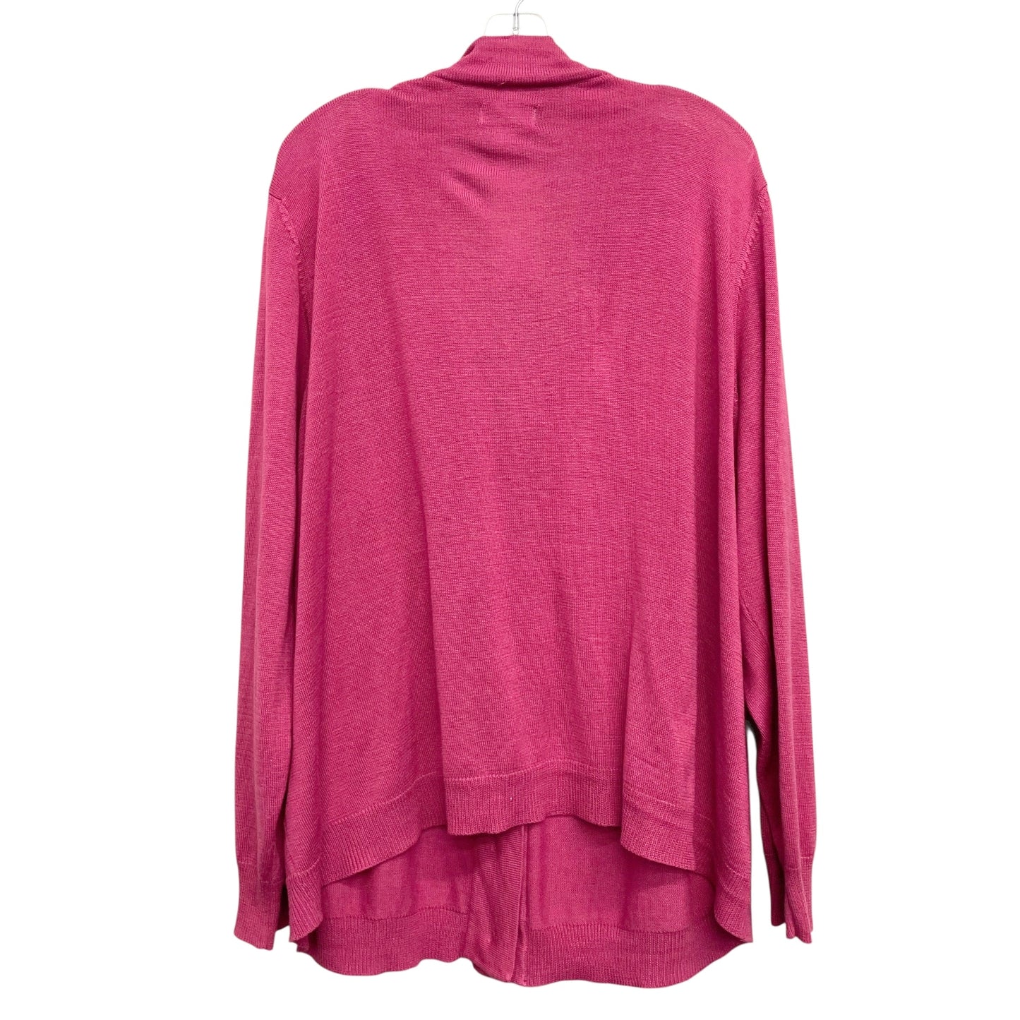 Sweater Cardigan By Avenue In Pink, Size:4X